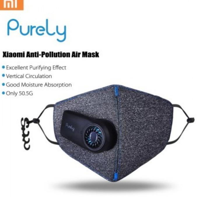 Jual Purely KN95 PM2.5 Anti-Pollution Air Mask Rechargeable Filter ...