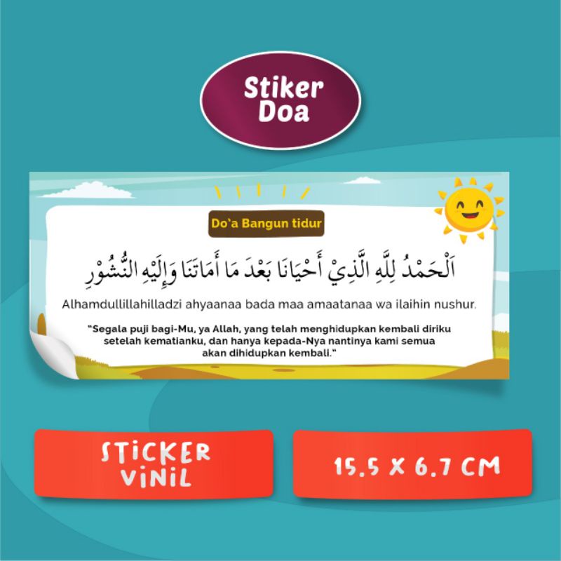 Jual Stiker Doa Sehari Hari Tahan Air Dan Anti Sobek Shopee Indonesia