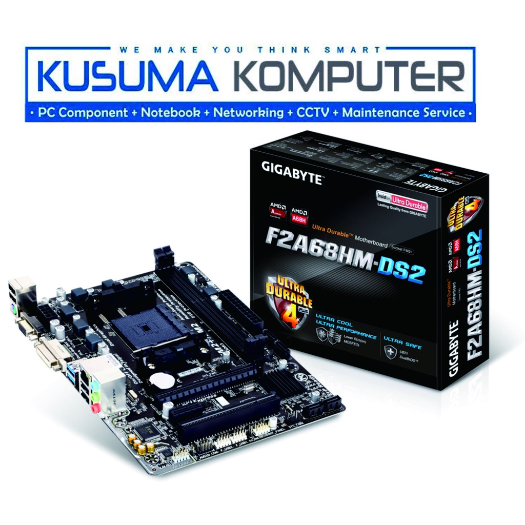 Jual Gigabyte Motherboard A68H GAF2A68HMDS2 Socket FM2+/FM2 Shopee Indonesia