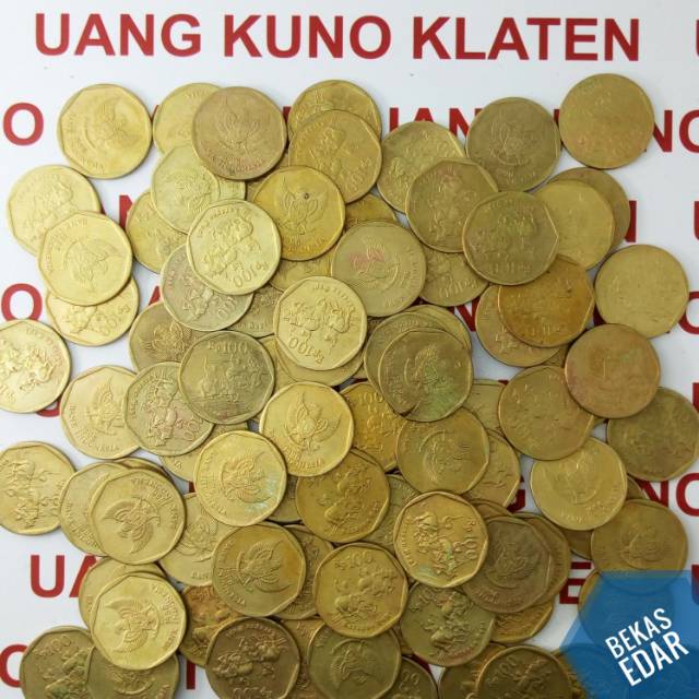 Jual 100 Rupiah Tahun Campur Kuning Karapan Sapi Uang Koin Kuno Bekas ...