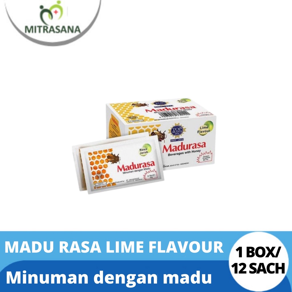 Jual Madu rasa lime flavor 1 kotak isi 12 pc @25 ml / Honey Daya tahan ...