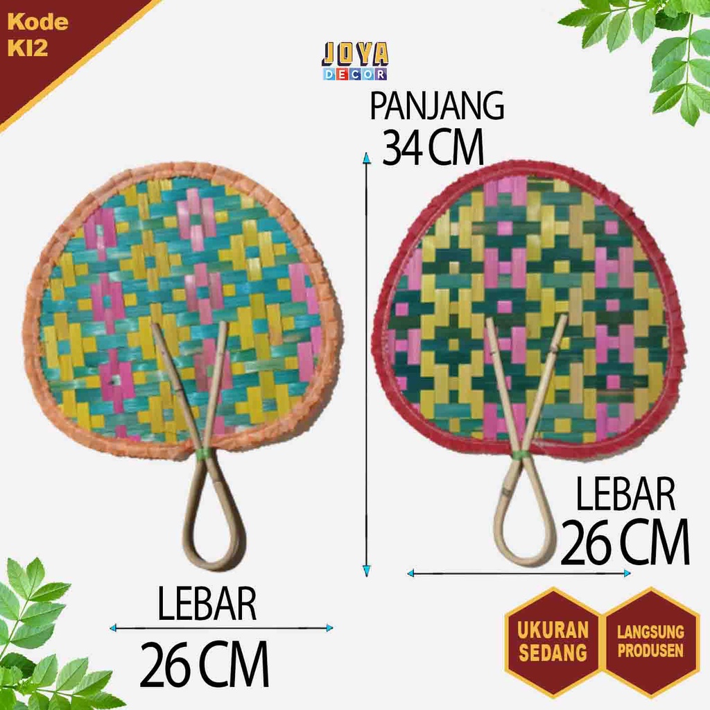 Jual Kipas Tangan Kipas Anyaman Bambu Kipas Bambu Sedang Produsen Langsung Ki2 Shopee 7507