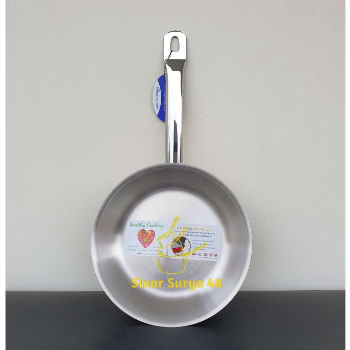 Jual Fry Pan Penggorengan 24cm SUS-304 Bima Chef Series | Shopee Indonesia