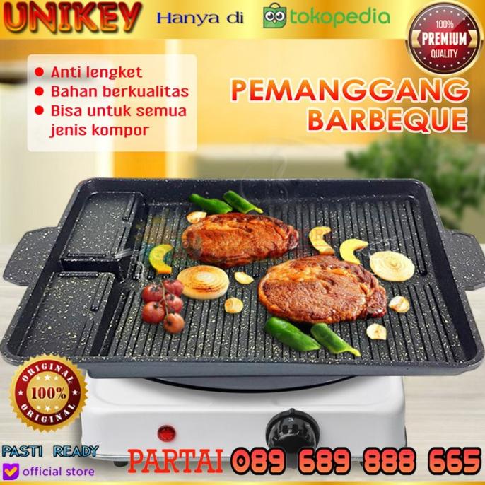 Jual YAKINIKU Double Multi Grill Pan (TEFLON MARBLE ANTI LENGKET
