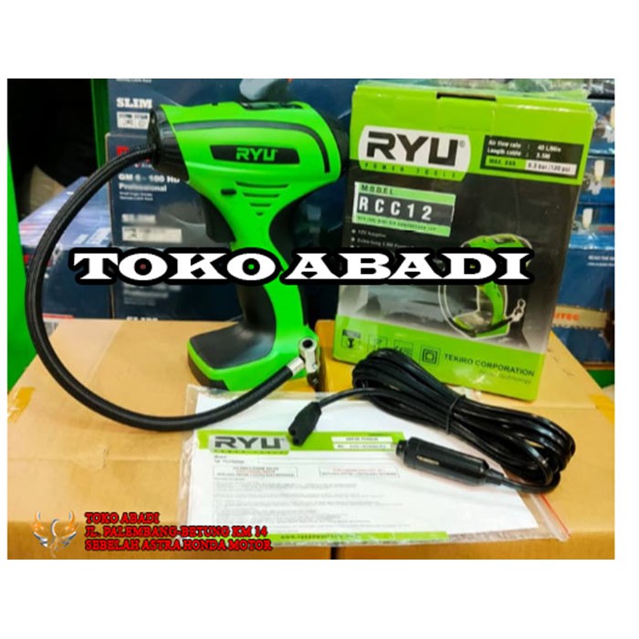 Jual Kompresor DC RYU RCC12 Mini air compressor 12V RCC 12 colok di ...