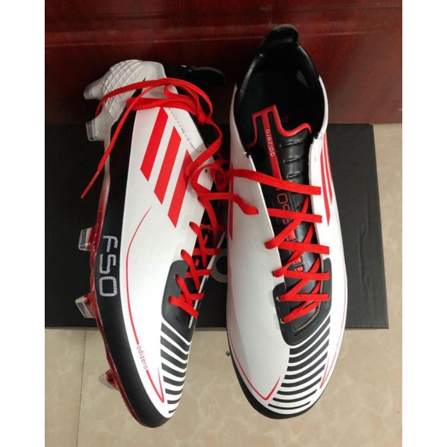 Jual Sepatu Bola Adidas F50 Adizero X Ghosted.1 White Black Red FG ...