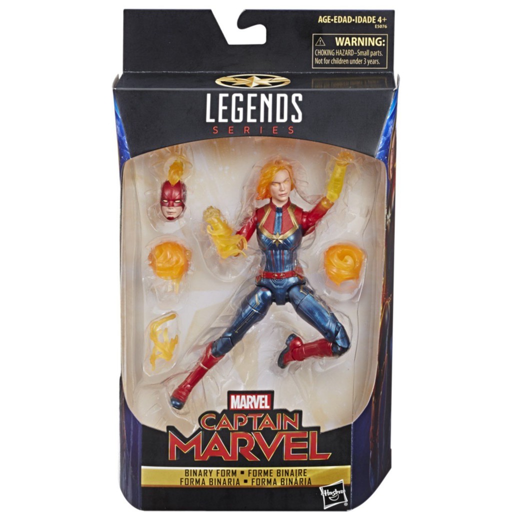 Marvel Legends Series – Binary Action Figur, 15 Cm Hoch, Mit 6 Zubehörteilen – Avengers Sammlerfigur Von Hasbro