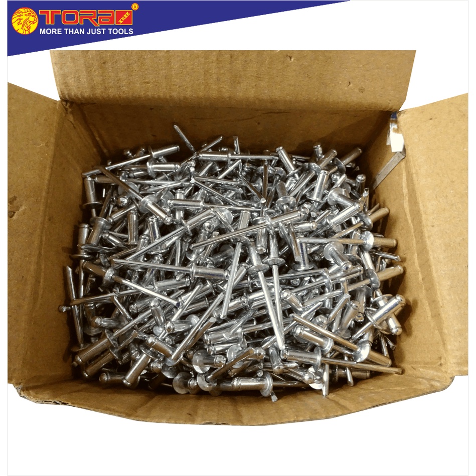 Jual TORA Paku Rivet Warna Silver Box 540 4 x 10 mm | Shopee Indonesia