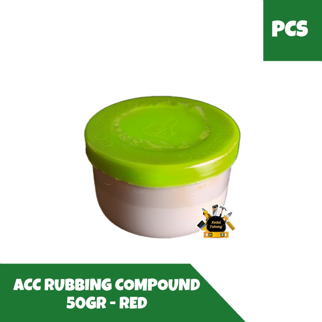 Jual KEDAI TUKANG - ACC Rubbing Compound 50 gr RED / Kompon Merah ...