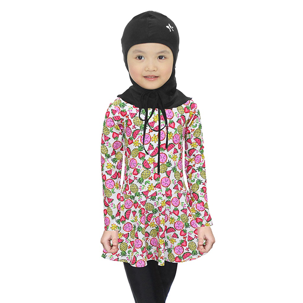 Jual Lasona Silver Kids Burkini Hijab Swimwear Baju Renang Muslim Anak