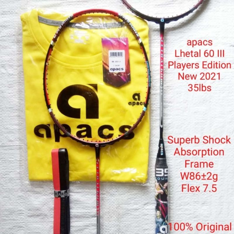 Jual BEST ORIGINAL RAKET APACS LETHAL 60 III *PLAYERS EDITION RAKET ...