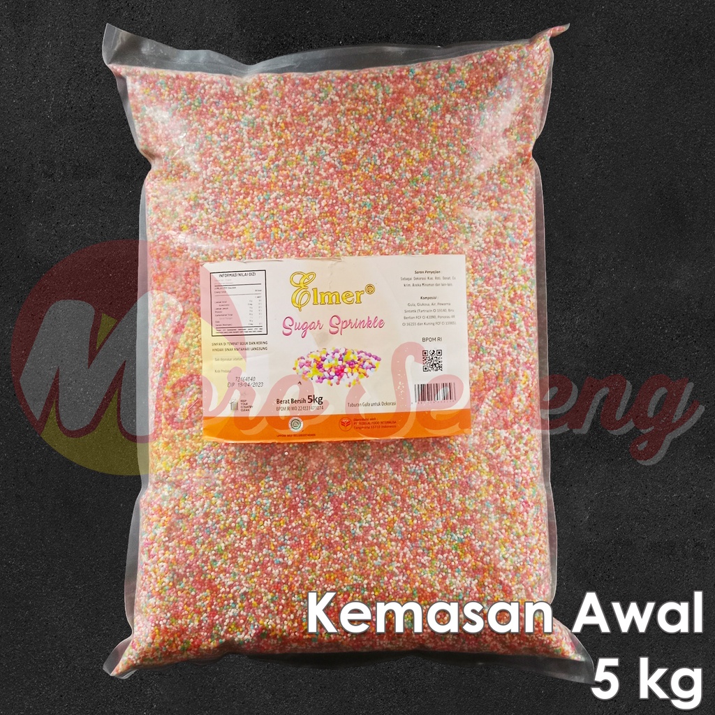 Jual Spikel Elmer Sprinkle Gula Trimit Warna Hiasan Kue | Shopee Indonesia