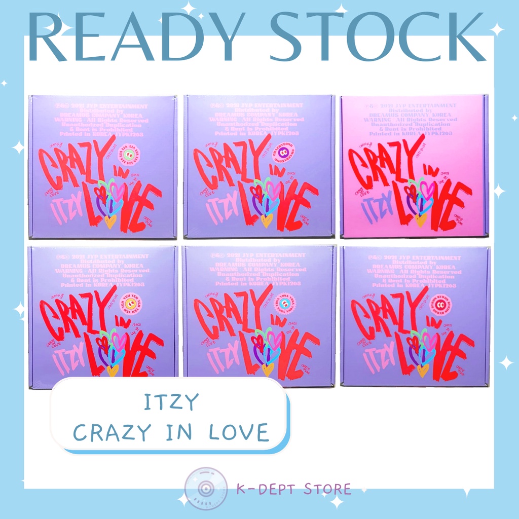 SG Shopee ユナ】ITZY crazy 誇らしい in love 公式トレカ