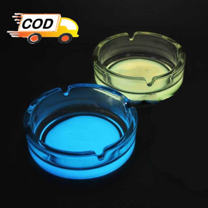 Jual Asbak Rokok Bahan Kaca Berkualitas Glow in The Dark Menyala Dalam ...