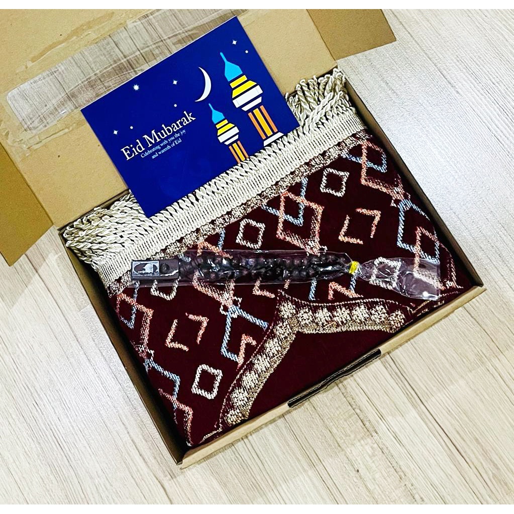 LTZ Sajadah Tebal Lembut dengan Tasbih Souvenir Kado
