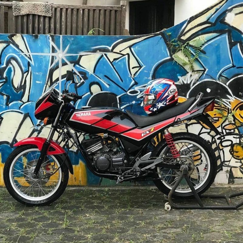 Jual Stiker decal stripping striping Yamaha RXZ RX Z merah 1991 1992 ...