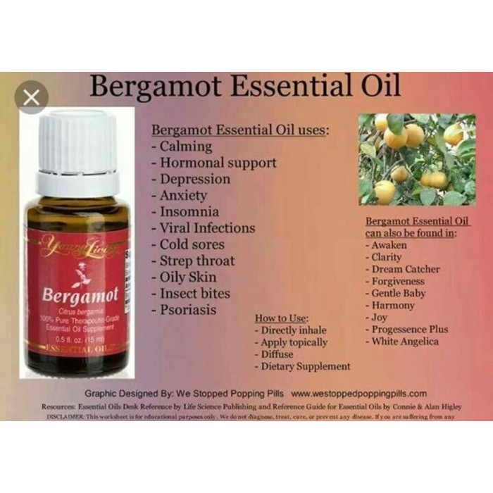 Young Living Bergamot Essential Oil 15ml