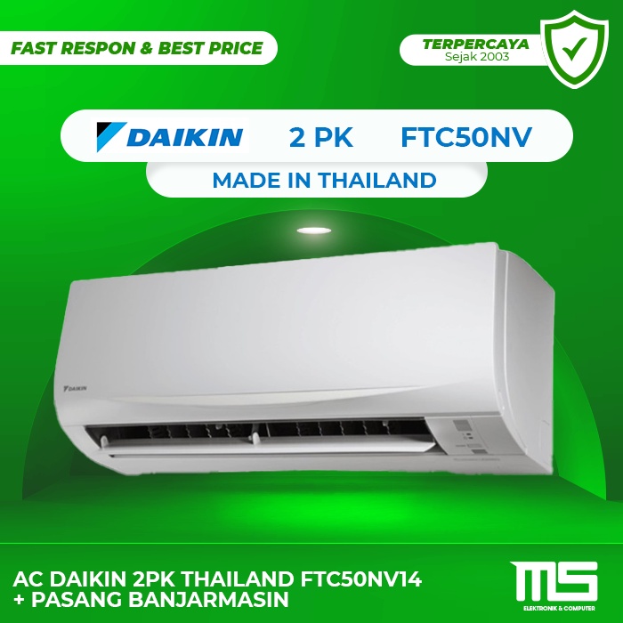 Jual AC DAIKIN 2PK THAILAND FTC50NV14 + PASANG BANJARMASIN | Shopee ...