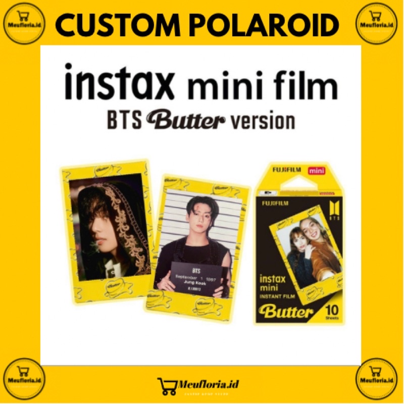 Jual CUSTOM BTS BUTTER INSTAX POLAROID BUTTER VERSION KPOP BTS POLAROID