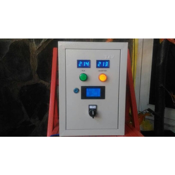 Jual Panel ATS Inverter PLTS Surya Genset PLN dengan Timer 2200 Watt ...