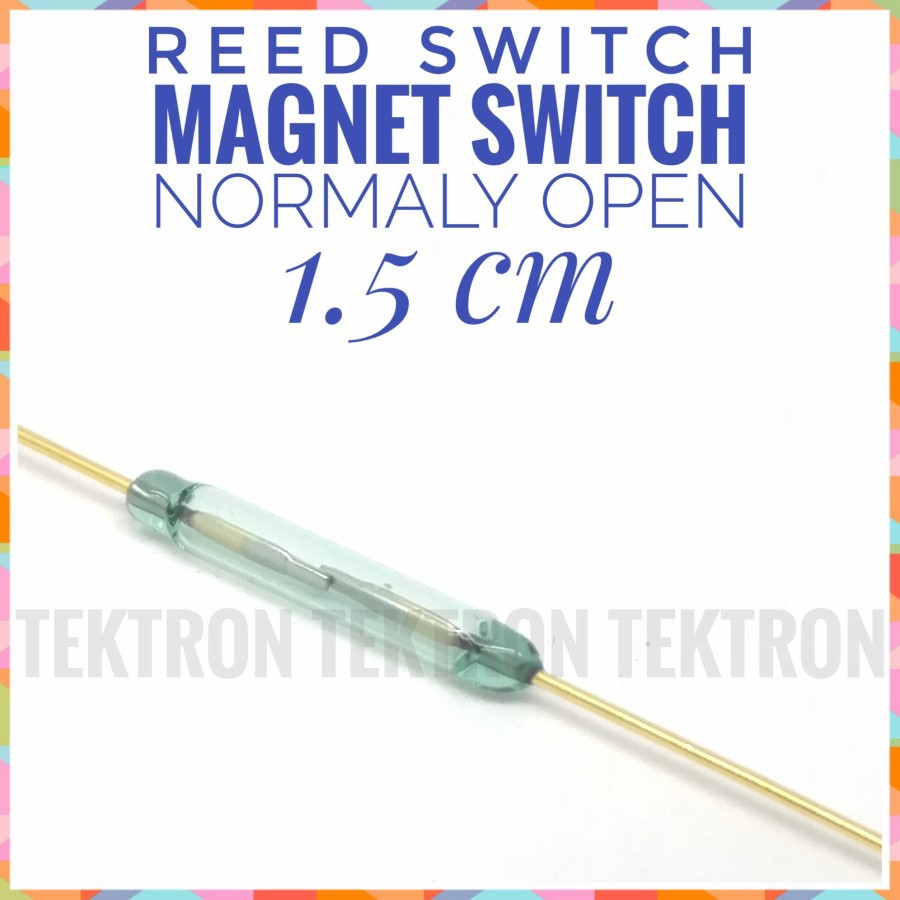 Jual Reed Switch 1.5cm Gold Pin Sakelar Magnet 15mm kaki Emas Normaly ...