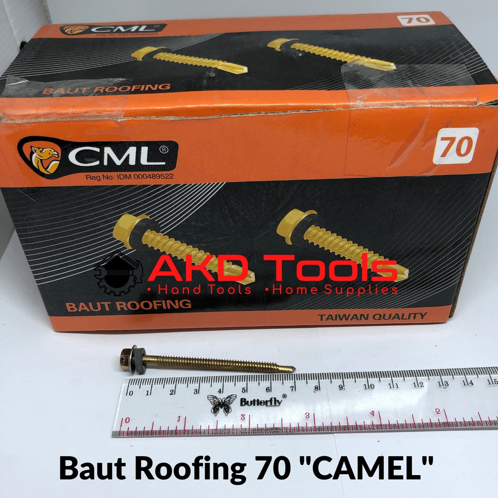 Jual (PER DUS) Baut Roofing / Skrup Sekrup Ruping / Rufing 2, 3, 4, 5 ...