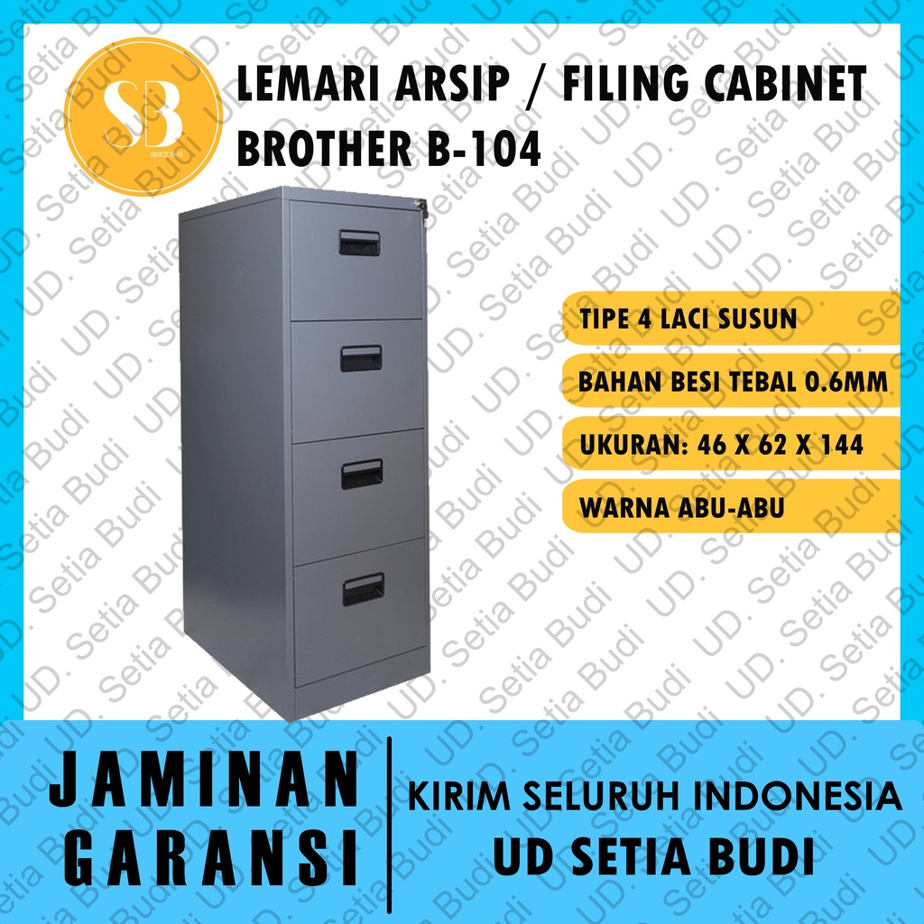 Jual Filing Cabinet Lemari Arsip Besi Brother B-104 | Shopee Indonesia