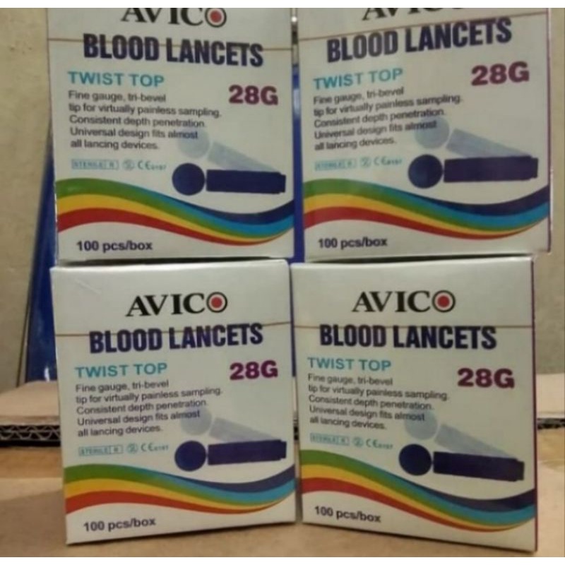 Jual Blood Lancets Avico 28G | Shopee Indonesia