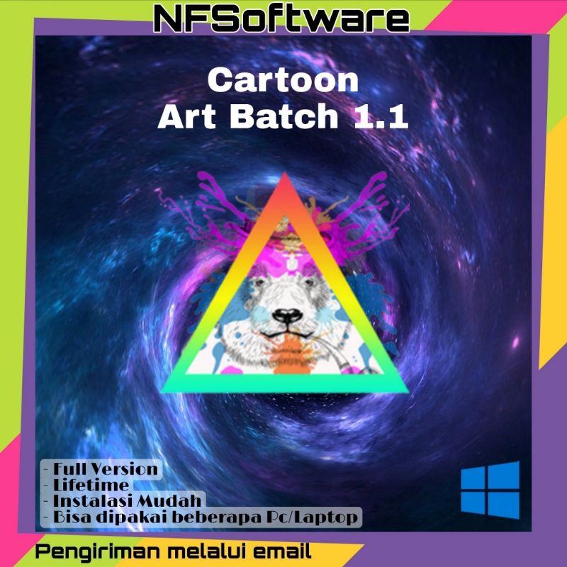 Jual Cartoon Art Batch Win Os Full Version Lifetime Shopee Indonesia