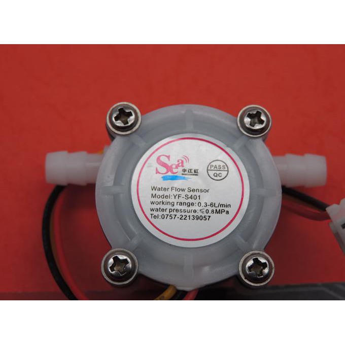 HALJIA YF-S401 Wasserdurchflusssensor – 0,5–5 L/min, 5–18 V DC, Hall-Effekt, Für Arduino & Co.