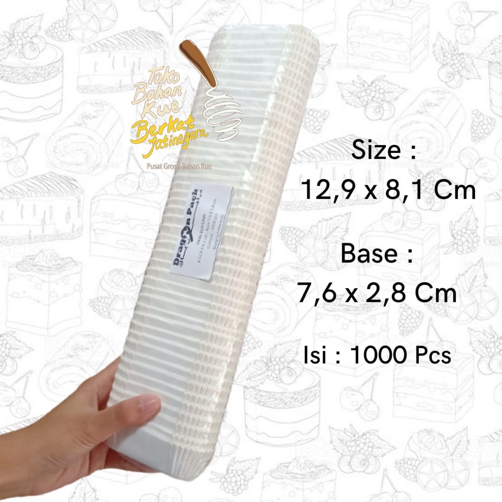 Jual KERTAS BOLU KUKUS OVAL 129 MM 1000 LEMBAR RISOLE RISOL CAKE CASE ...