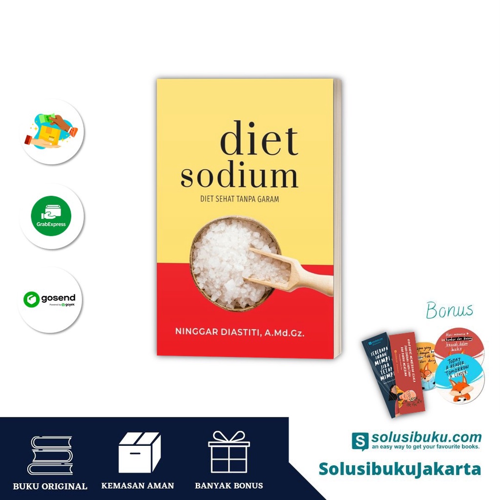 Jual [Solusibuku Jakarta] Buku Diet Sodium : Diet Sehat Tanpa Garam ...