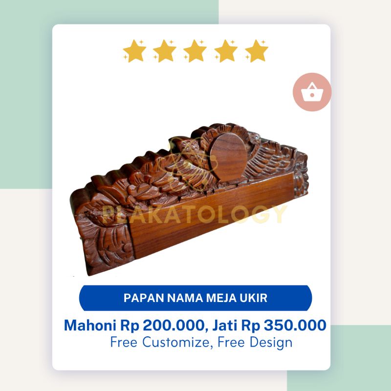 Jual TERMURAH !! PAPAN NAMA MEJA UKIR / PAPAN NAMA MEJA KAYU / PAPAN ...