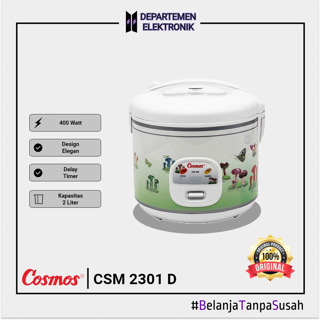 Jual Cosmos Digital Rice Cooker 2 L CRJ 2301 D MURAH BANGET / GARANSI