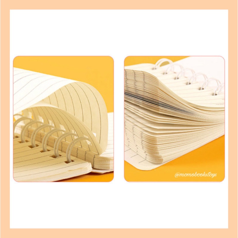 Jual [MOMO] 80 Hal Buku Tulis Notebook Mini A7 Spiral | Buku Catatan A7 ...