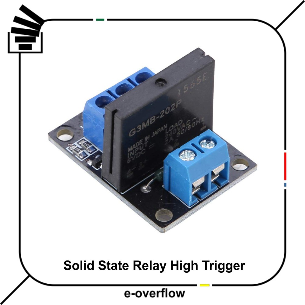 Jual Solid State Relay Module DC 5V 1 Channel High Level Trigger AC 2A ...