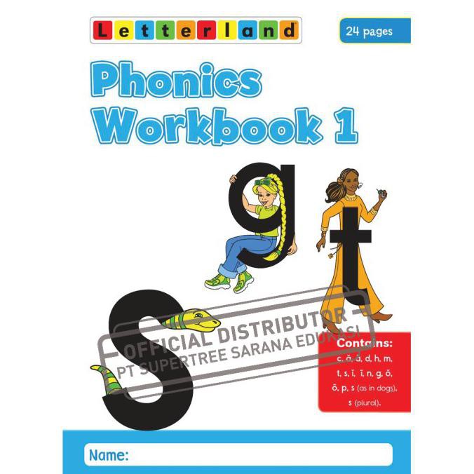 Jual Buku Pelajaran Bahasa Inggris Tk/Letterland Phonics Workbooks 1-6 ...