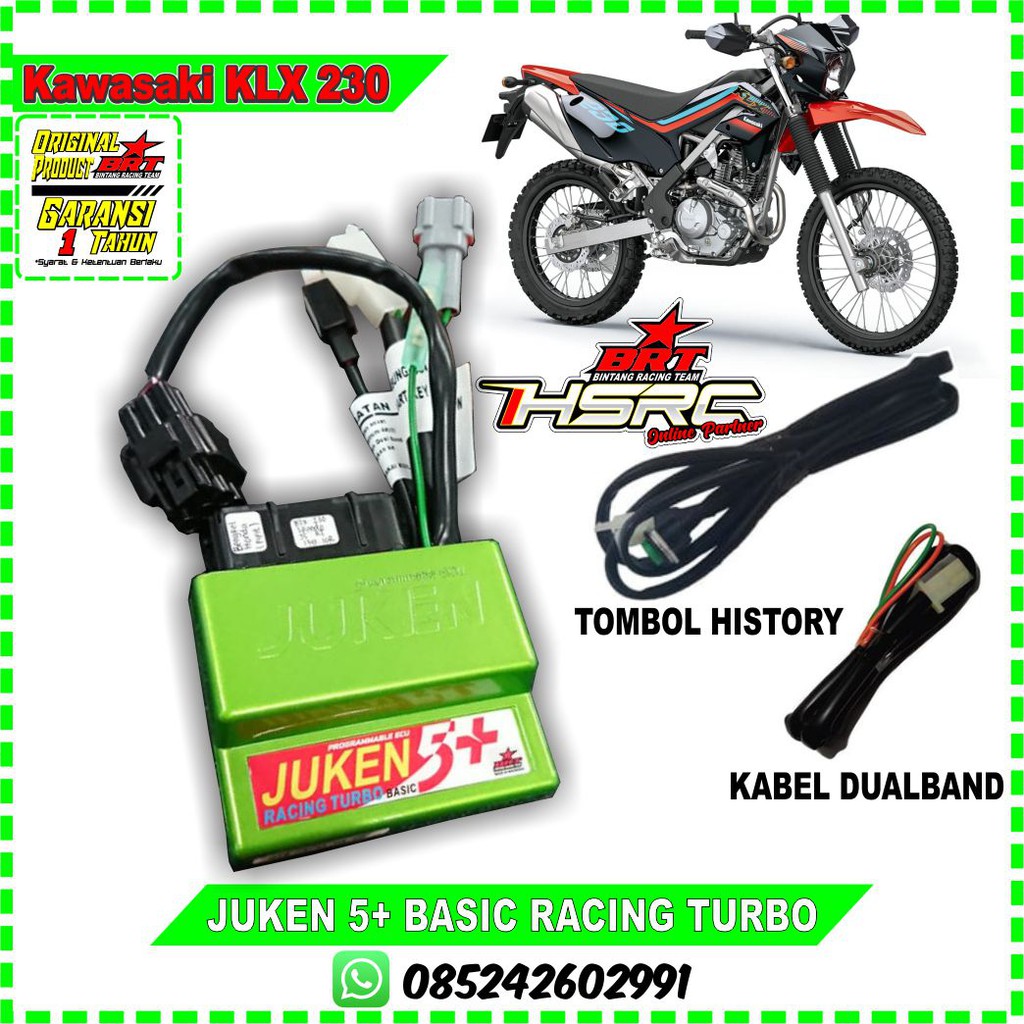 Jual ECU JUKEN 5 Plus BRT RACING TURBO KAWASAKI KLX 230 R ECM KLX230 SE  Harian Touring TRABAS CDI Injeksi | Shopee Indonesia