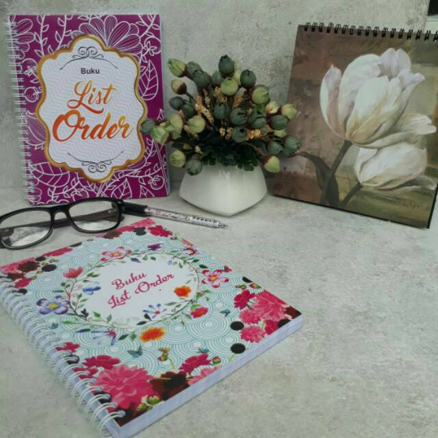 Jual BUKU LIST ORDER shabby chic dan bunga ungu ( 600 ORDERAN) | Shopee ...