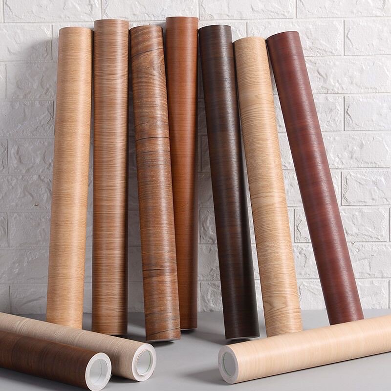 Jual WALLPAPER STICKER motif kayu walnut ukuran 0,45 x 8m CASANOVA
