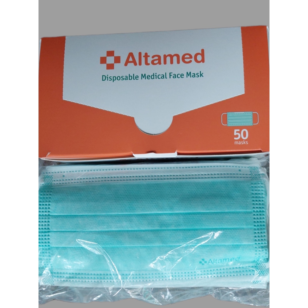 Jual Masker Earloop Altamed 3ply - 1 Box Isi 50 Lembar (Hijau) | Shopee ...