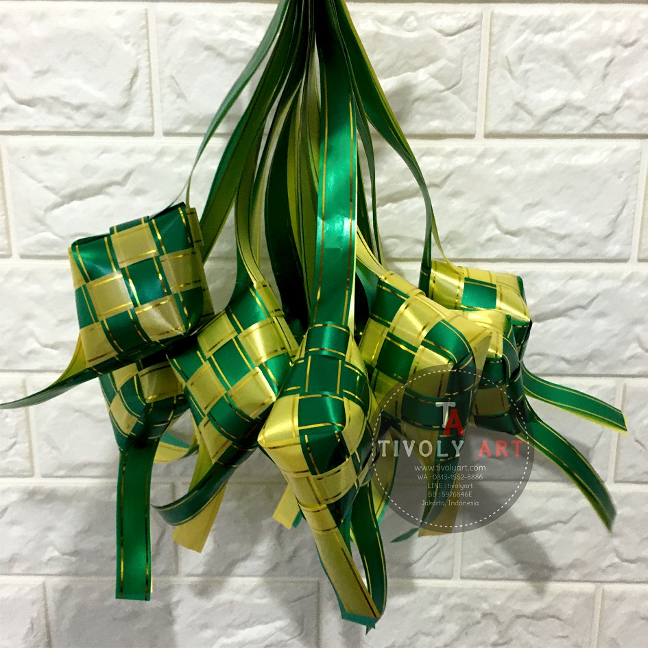 Jual Ketupat Pita Jepang List Emas Hiasan Ketupat Ketupat Lebaran Shopee Indonesia