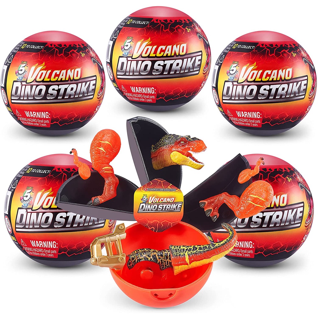 Jual ZURU 5 SURPRISE DINO STRIKE HUNT SERI 3 ACTION FIGURE di Seller