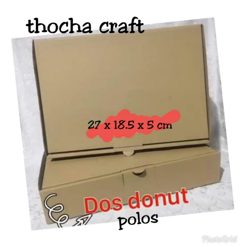 Jual BOX DONAT POLOS / KOTAK DONAT POLOS / DUS DONAT POLOS | Shopee ...