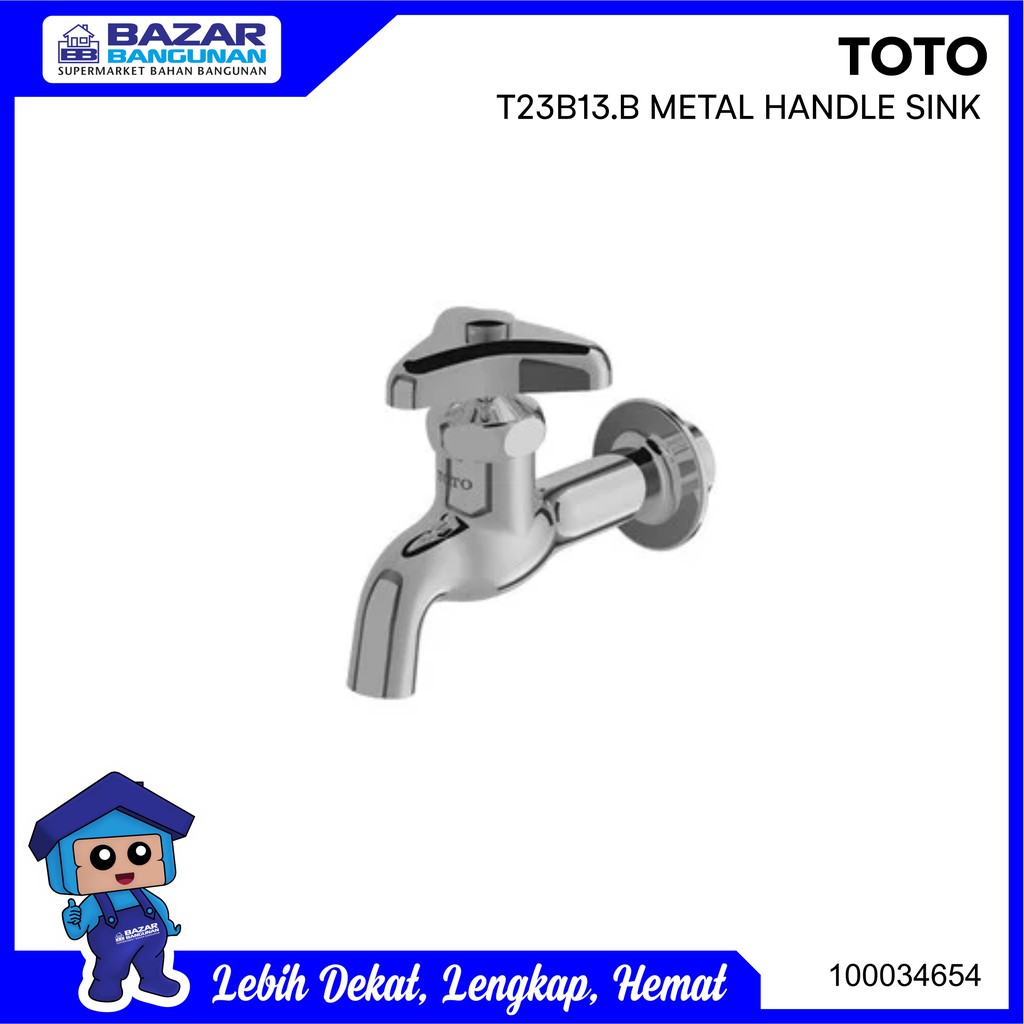 Jual Toto - Keran / Kran Tembok / Wall Tap T23 B13 / T23B13 | Shopee ...