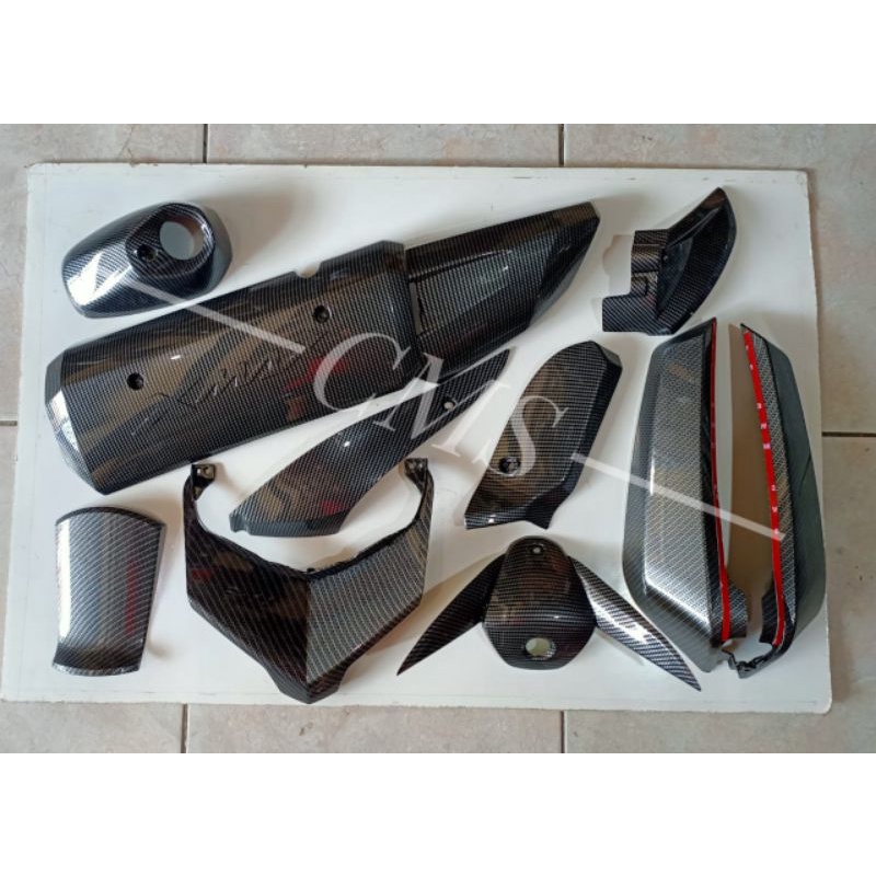 Jual Carbon Nemo Yamaha X Max Corong Knalpot Cover Knalpot Tangki Stang Cvt Winglet Kaki