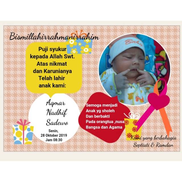 Jual Undangan aqiqah/ Tasyakuran | Shopee Indonesia