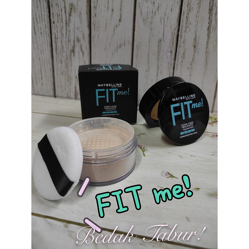 Jual Maybelline Fit Me 2 In 1 Bedak Tabur Dan Foundation Shopee Indonesia