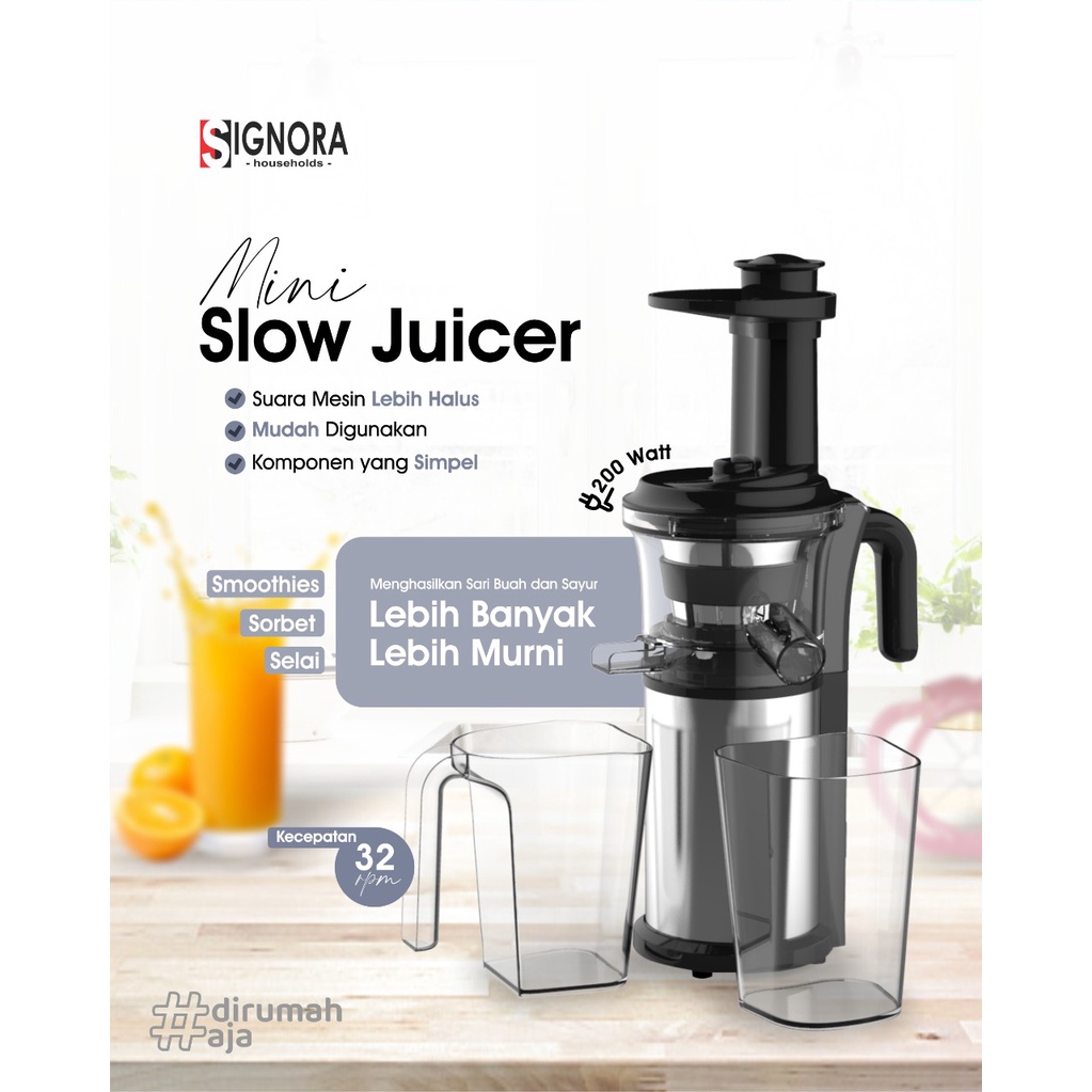 Jual MINI SLOW JUICER (SIGNORA) Shopee Indonesia