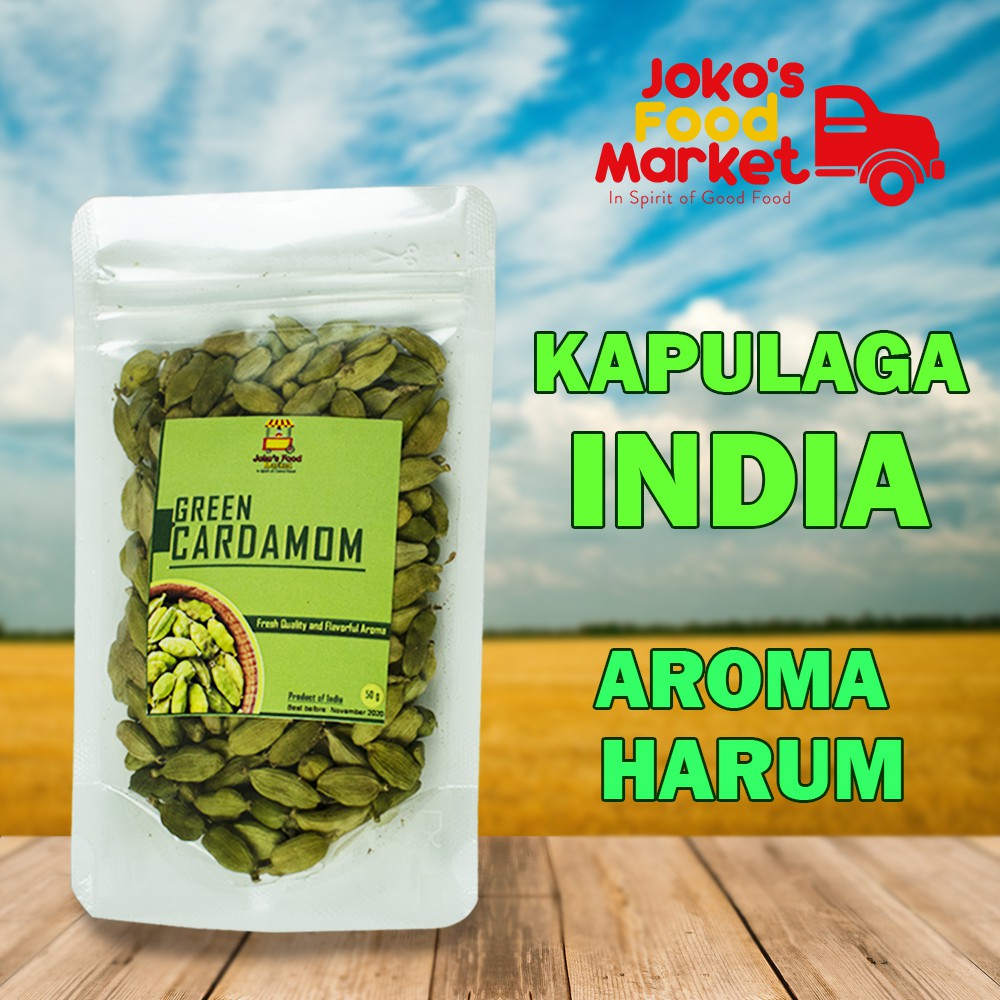 Jual Green Cardamom Cardamon Kapulaga India Arab 25g 50g Shopee Indonesia 0679